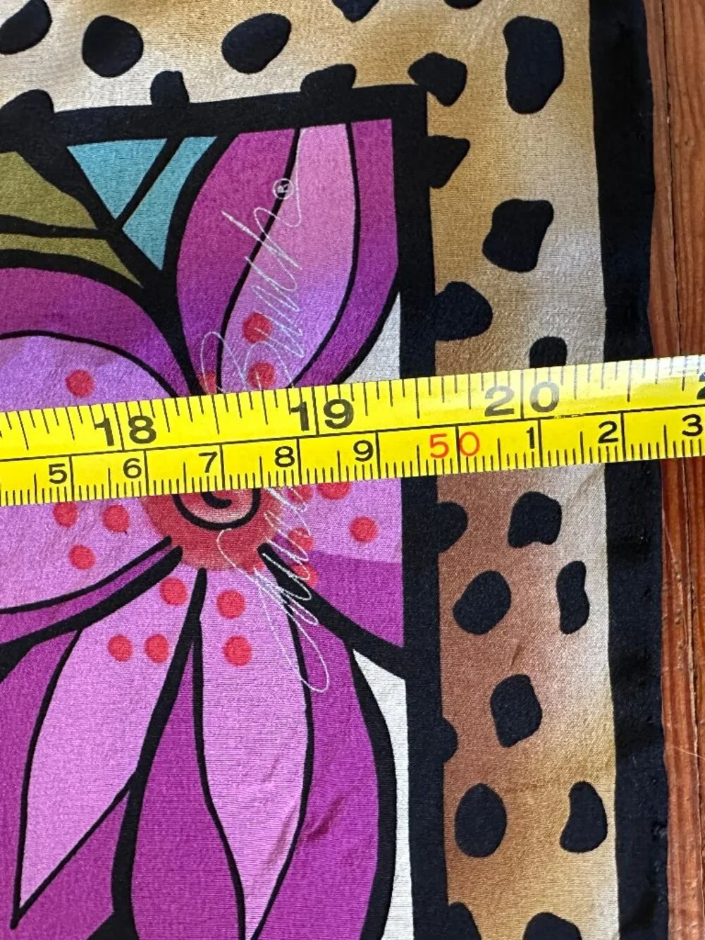 Laurel Burch 100% Silk Square Leopard Print Scarf Cats Art Signed